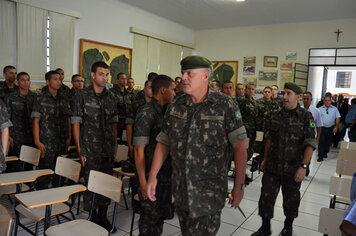 Foto - Tupã recebe visita dos generais;* comandantes militares do Sudeste
