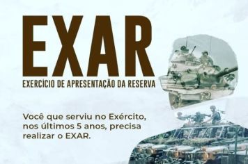 Junta Militar convoca reservistas para o EXAR 2022