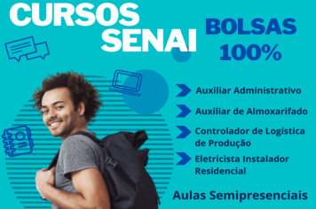 SENAI prorroga inscrições dos 4 cursos gratuitos para esta sexta-feira