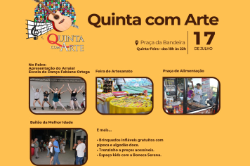 Apresentação de dança é atração no palco do Quinta com Arte