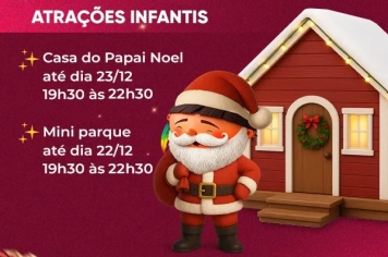 Mini parque de diversões é atração do Natal de Luz
