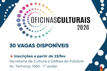 Secretaria de Cultura e Defesa do Folclore abre inscrições para oficinas