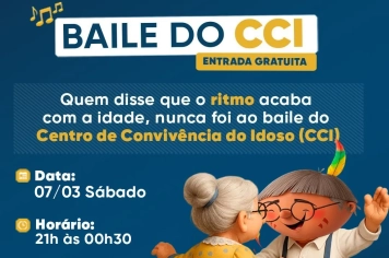 Bailão do CCI promete noite de música e integração neste sábado
