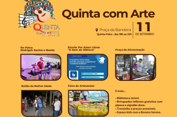 Quinta com Arte contará com espetáculo inclusivo