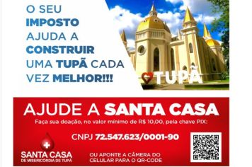 Em ação inédita, Prefeitura incentiva doações à Santa Casa