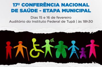 Tupã realiza nesta quarta e quinta-feira etapa municipal da Conferência de Saúde