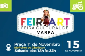 Feirart anima a Praça 1º de Novembro neste sábado