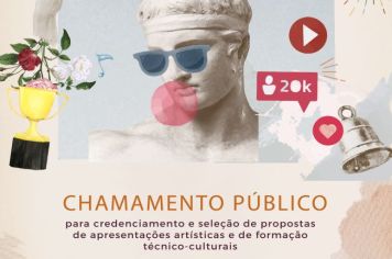 Cultura está com edital de financiamento aberto para artistas de Tupã