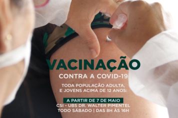Saúde anuncia transferência da vacinação na FEPASA para UBS dr. Walter Pimentel