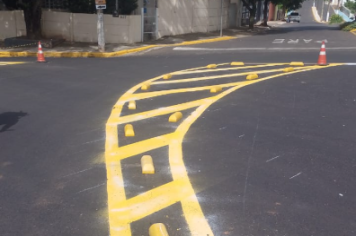 Sinalização amplia segurança em trecho recapeado da avenida Tabajaras