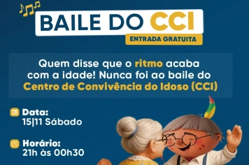 Baile do CCI vai animar a melhor idade neste sábado
