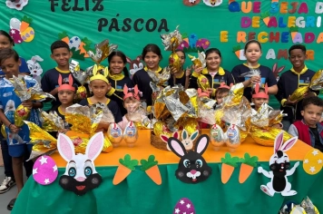 Mais de 4 mil crianças da rede municipal recebem ovos de Páscoa em celebração especial