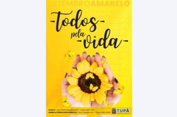 “Todos pela Vida” é escolhido lema do Setembro Amarelo em Tupã