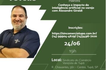 Prefeitura apoia palestra sobre o Impacto da IA no Varejo