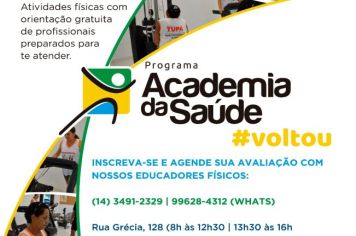 Academia da Saúde e projeto Pratique Saúde retomam atividades presenciais