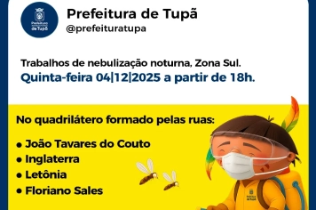 Prefeitura retoma nebulização de produto botânico para eliminar Aedes aegypti