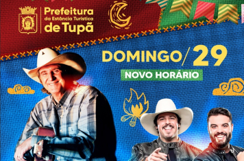 Encerramento do Tupã Junina vai ter apresentações em dose dupla