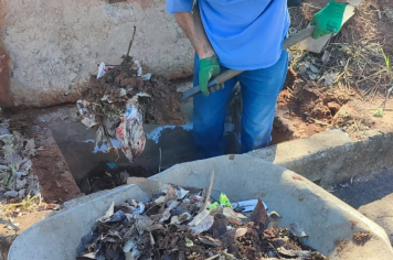 Trabalho de limpeza de bocas de lobo evita inundações 