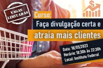 Sebrae oferece curso gratuito de divulgação para empreendedores de Tupã
