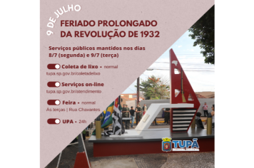 Prefeitura decreta ponto facultativo na segunda-feira