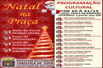 Prefeitura promove “Natal na Praça” a partir do dia 10