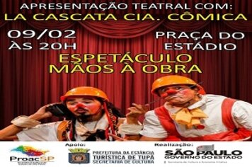 Espetáculo teatral e Workshop marcarão o final de semana