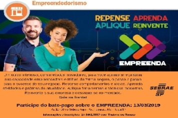 Sebrae realiza hoje palestra de apresentação do curso Empreenda