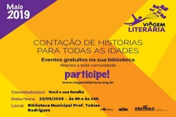 Viagem Literária será realizada nesta quinta-feira (23)