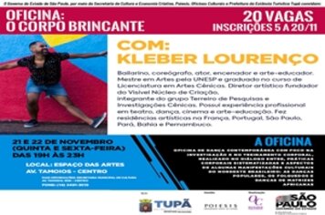 Oficina “O Corpo Brincante” será realizada nesta semana