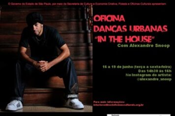 “Oficina de danças urbanas: in the house” se encerra hoje
