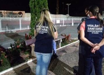 Vigilância em Saúde e PM fizeram fiscalizações no domingo