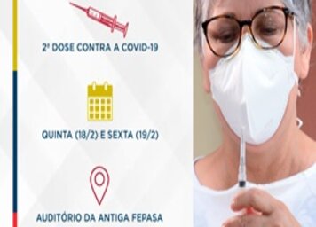 SAÚDE MUDA PONTO DE APLICAÇÃO DA 2ª DOSE