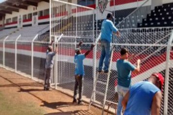 Estádio Alonso Carvalho Braga recebe melhorias e manutenção