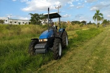 Prefeitura realiza serviço de limpeza e embelezamento dos trevos