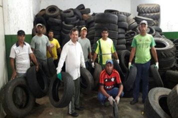 Eco Ponto recolhe cerca de 2 mil pneus inservíveis por mês