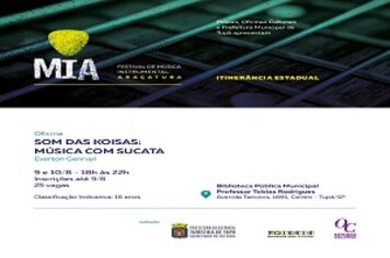 Secretaria de Cultura vai realizar oficina que une música e ecologia