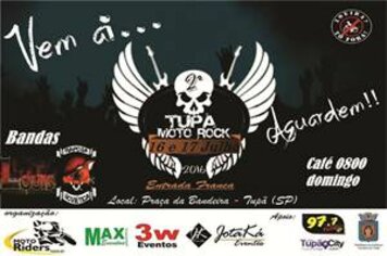 II Tupã Moto Rock acontece neste final de semana