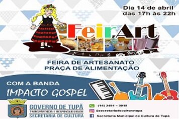 Banda Impacto Gospel vai se apresentar na FeirArt sábado