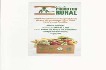 Feira do Produtor Rural terá início no próximo sábado