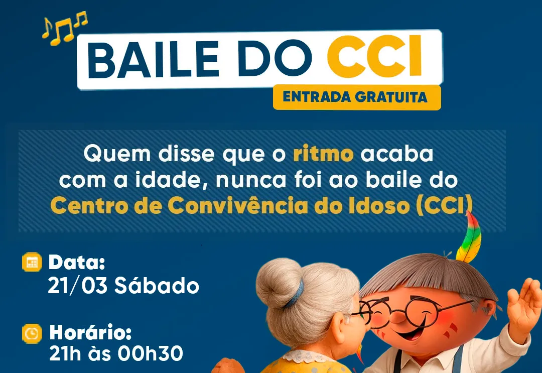 Bailão do CCI agita a noite deste sábado com show ao vivo