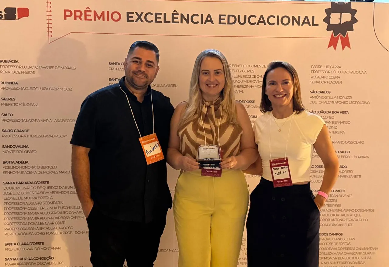 Prefeitura de Tupã é reconhecida no Prêmio Excelência Educacional 2025 por avanços na alfabetização