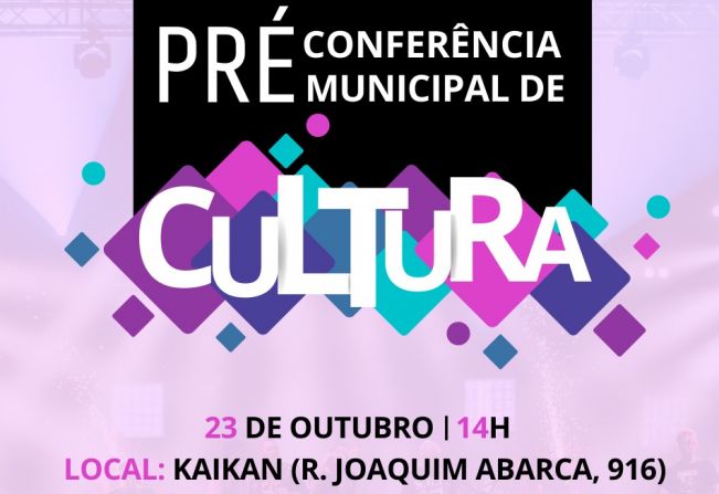 Tupã fará Pré-conferência de Cultura para debater políticas públicas e de incentivo