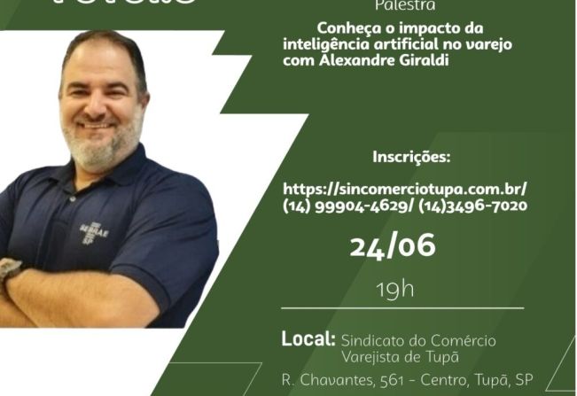Prefeitura apoia palestra sobre o Impacto da IA no Varejo