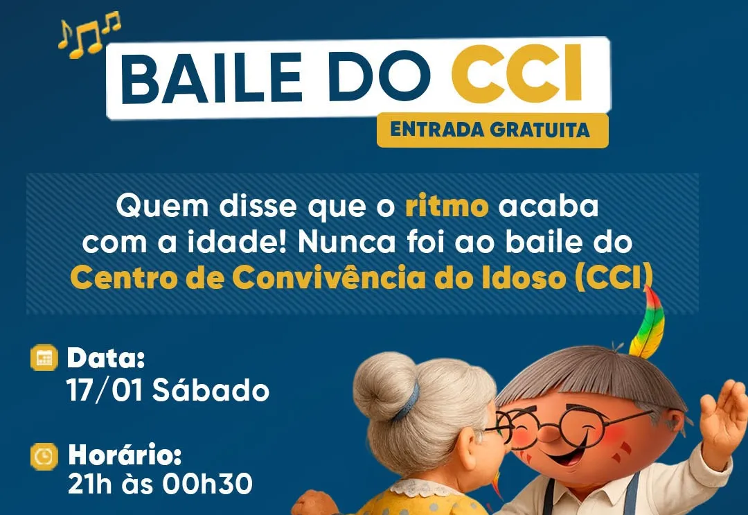 Bailão do CCI é atração na agenda para o final de semana