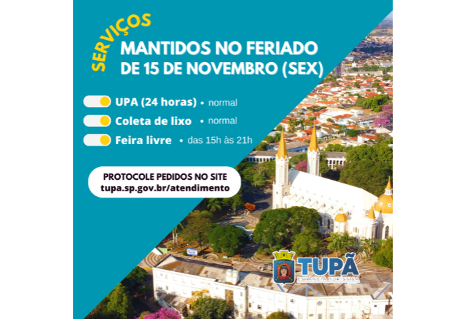 Prefeitura informa o que abre e fecha no feriado dessa sexta-feira