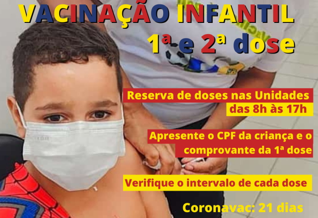 Mais de 65% das crianças de 5 a 11 anos estão imunizadas em Tupã