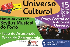 Universo Cultural de junho será realizado neste sábado (15)