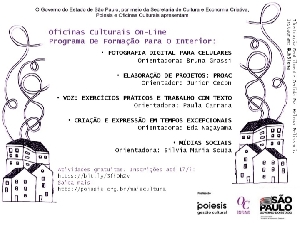 Poiesis oferece cinco oficinas culturais para o mês de maio