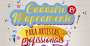 Cadastramento de artistas segue disponível no site oficial da Prefeitura