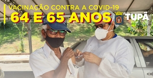Idosos de 65 e 64 anos serão vacinados amanhã e no feriado